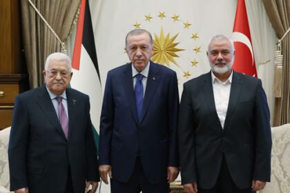 Presidente palestino e chefe do Hamas se reúnem na Turquia