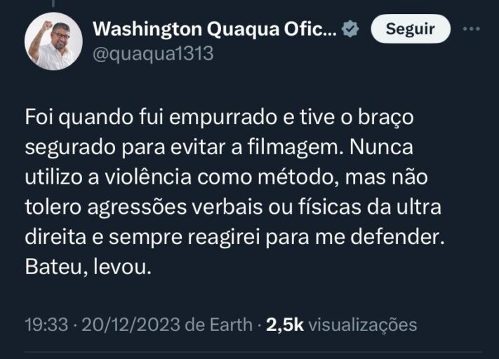 Deputado petista agride parlamentar de oposição no Plenário da Câmara