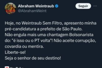 Desafiando Bolsonaro, Weintraub vira pré-candidato conservador à prefeitura de SP