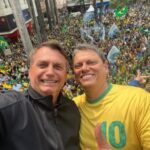 Tarcísio de Freitas agradece Bolsonaro e expressa apoio a Israel em evento na Paulista