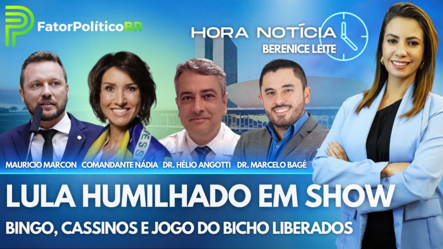 Hora Notícia: Lula humilhado em show / Briga no Congresso / Bingo, cassino e jogo do bicho liberados - 20/06/24