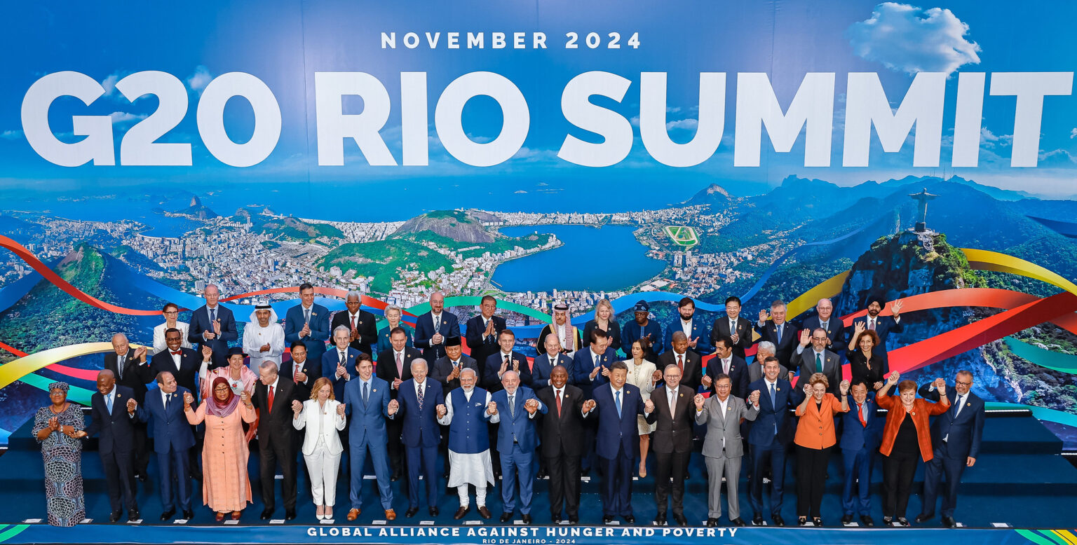 G20 refaz foto oficial incluindo Joe Biden, mas sem o argentino Javier Milei