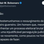 Bolsonaro e Tarcísio celebram vitória de Trump, enquanto Lula pede diálogo