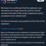 Em alerta, EUA investiga possível terrorismo em atentado e explosão de carro da Tesla