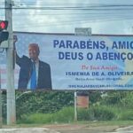 Outdoor em Goiânia parabeniza Trump pela vitória nos EUA