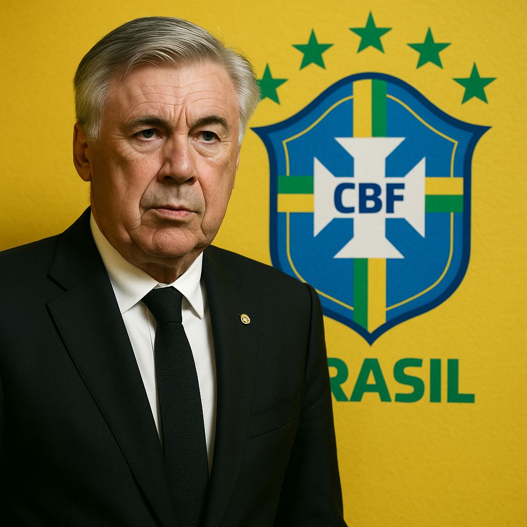 Carlo Ancelotti é o novo técnico da Seleção