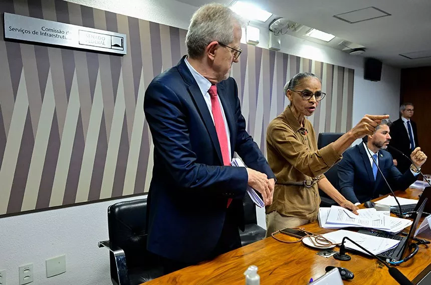 Marina Silva não aguenta pressão, discute e abandona audiência do Senado
