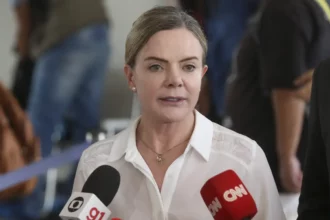 Gleisi critica uso da bandeira do Brasil por apoiadores de Bolsonaro
