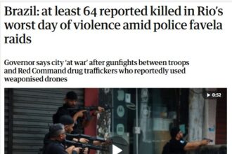 Guerra contra o crime organizado no RJ repercute em todo o mundo