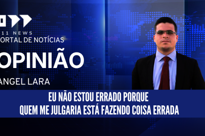 Eu não estou errado porque quem me julgaria está fazendo coisa errada
