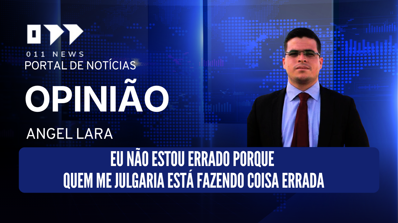 Eu não estou errado porque quem me julgaria está fazendo coisa errada